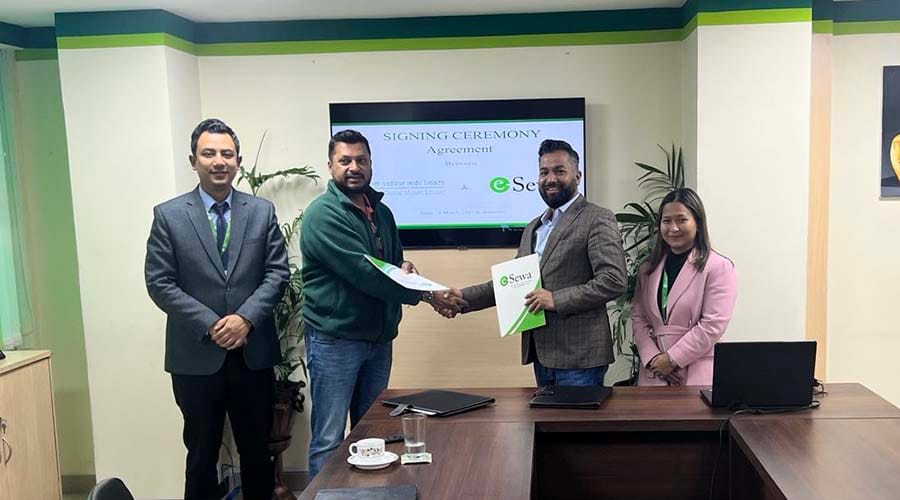 लक्ष्मी क्यापिटल मार्केट र इसेवा बीच सम्झौता