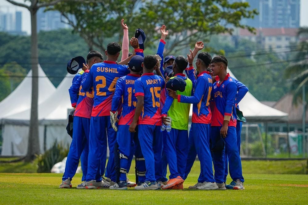 नेपालको एसीसी यू-१६ इस्ट जोन प्रतियोगितामा विजयी शुरुवात