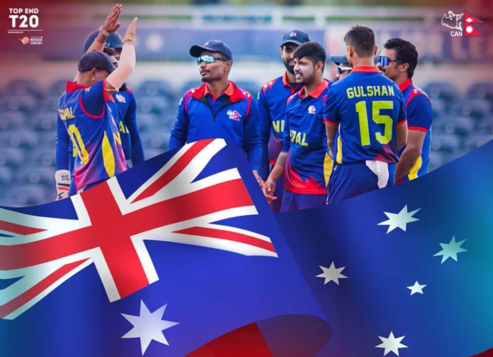 नेपालले अस्ट्रेलियामा ‘टप इन्ड टी-२०’ सिरिज खेल्ने