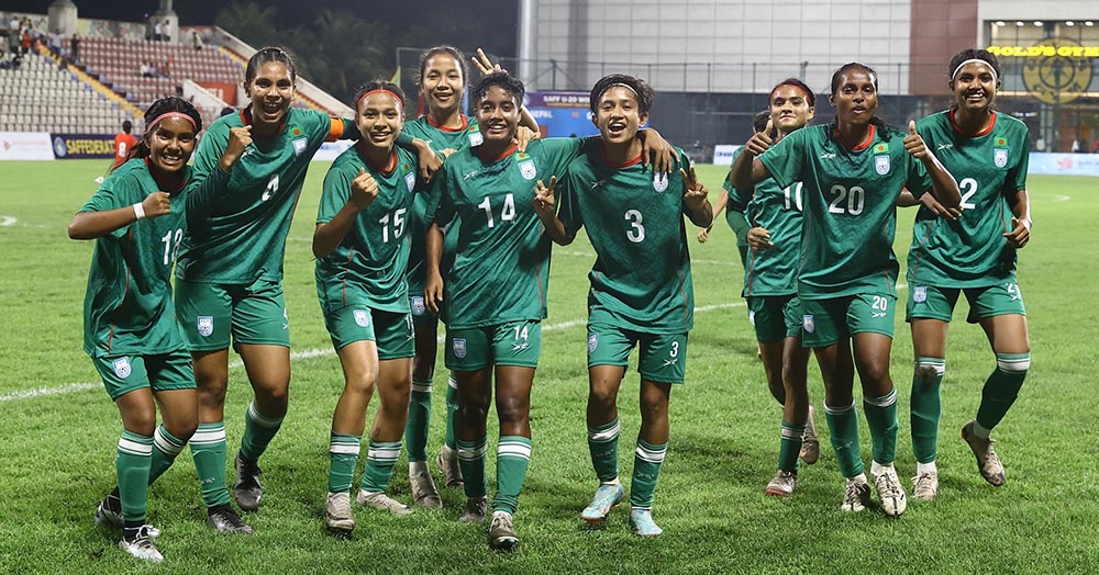 बंगलादेशले जित्यो साफ यू-२० महिला फुटबल च्याम्पियनसिप