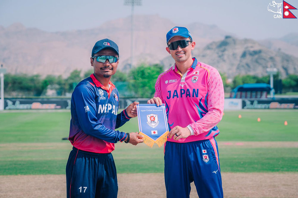 जापानले नेपाललाई दियो १३२ रनको लक्ष्य