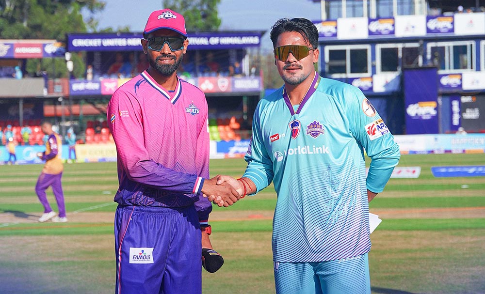 एनपीएल: काठमाडौँले टस जित्यो, जनकपुरले पहिला ब्याटिंग गर्ने