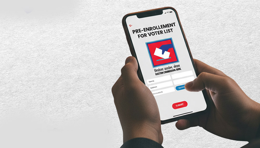राष्ट्रिय परिचयपत्र भएकाले अनलाइन मतदाता नामावलीमा नाम दर्ता गर्न सक्ने