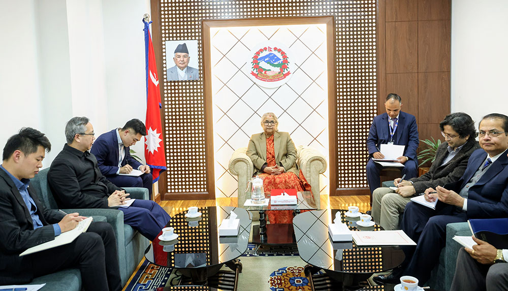 प्रधानमन्त्री कार्कीसँग चिनियाँ राजदूत सोङको बिदाई भेट