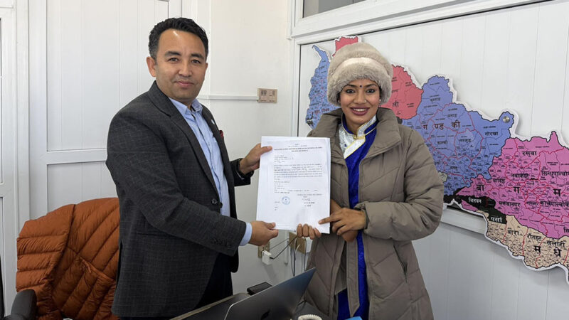 आशिका तामाङ रास्वपाबाट चुनाव लड्ने, धादिङ-१ को पाइन् टिकट