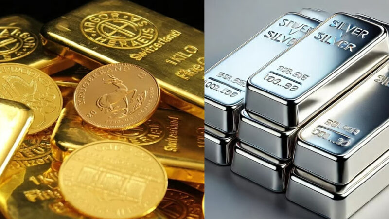 सुन तोलाको १८ हजार ८ सयले र चाँदी १५ सय ६५ ले घट्यो