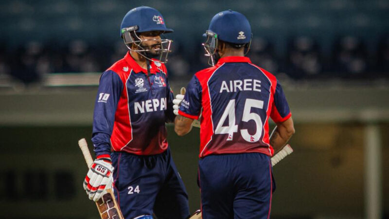 विश्वकप वार्मअप: युएईमाथि नेपाल ७ विकेटले विजयी, आरिफ र दिपेन्द्रको अर्धशतक