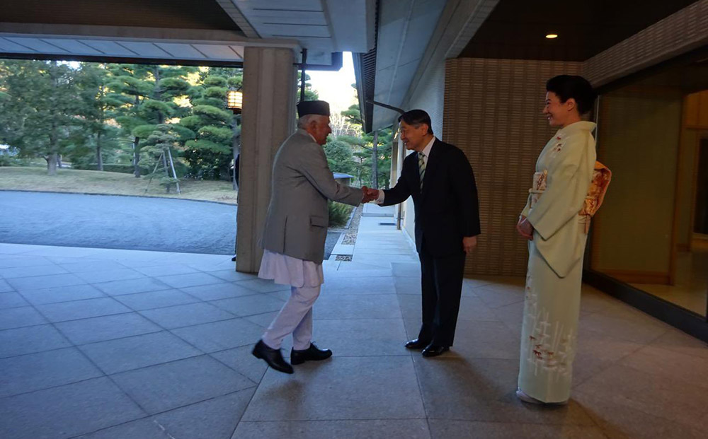 राष्ट्रपति पौडेल र जापानका सम्राट नारुहितोबीच शिष्टाचार भेट