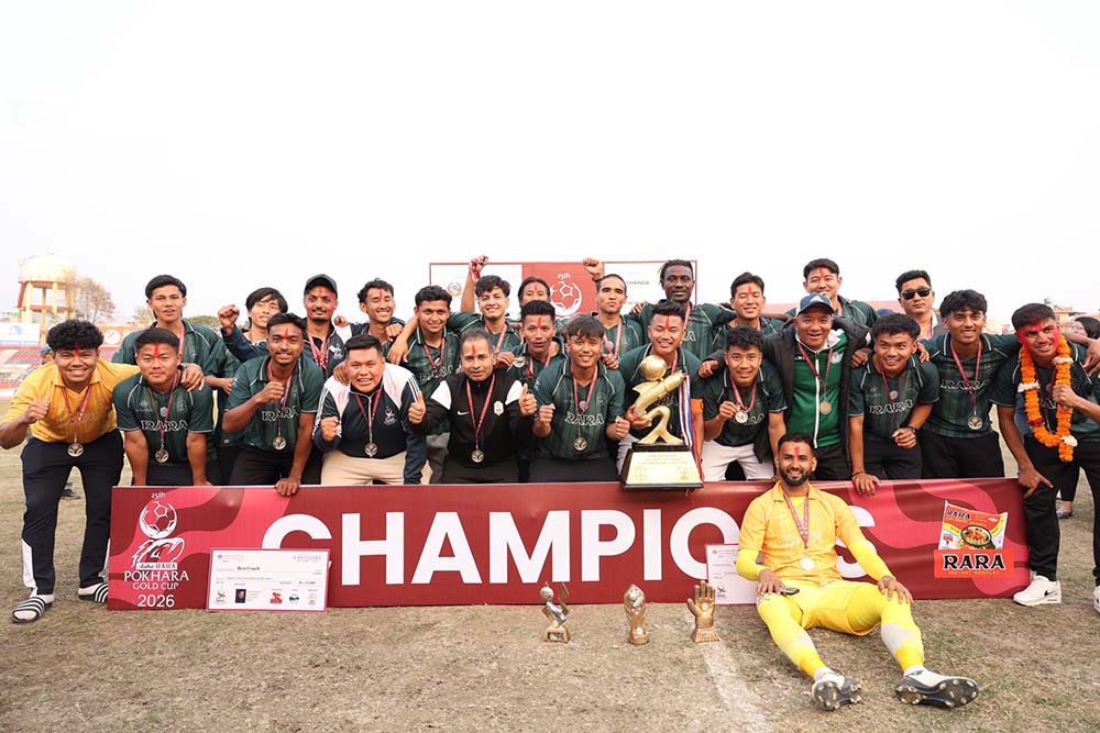 आयोजक सहारा क्लबले जित्यो आहा रारा पोखरा गोल्डकपको उपाधि