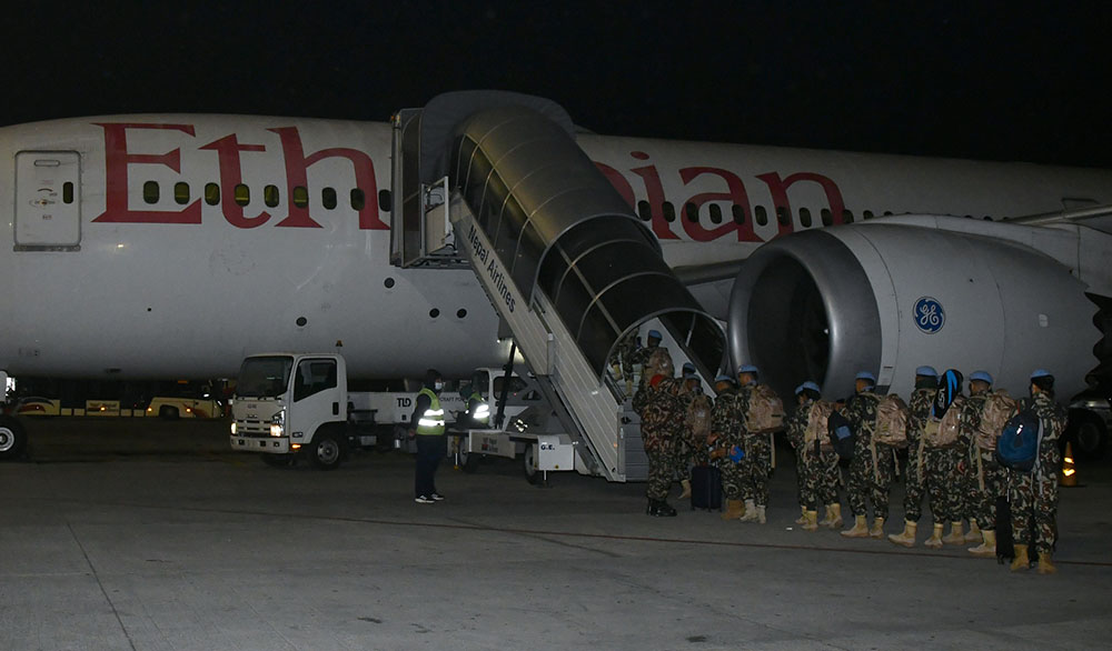 कङ्गोस्थित संयुक्त राष्ट्रसंघीय मिसनमा नेपाली शान्ति सैनिकको अदलीबदली