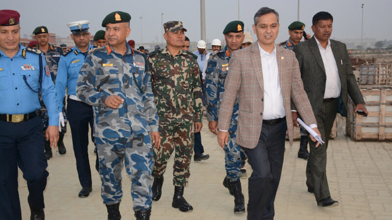 गृहमन्त्री अर्यालसहित उच्चस्तरीय टोलीले निर्वाचन सुरक्षा अनुगमन गर्दै